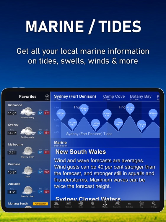 AUS Weather for iPad HD screenshot-5