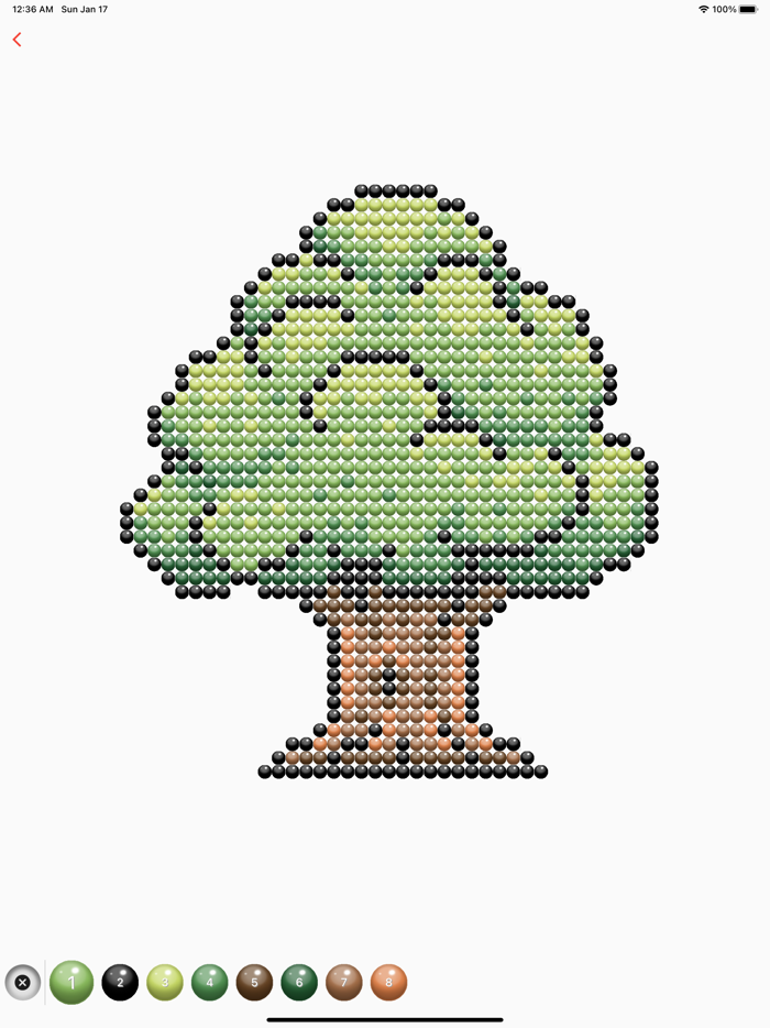 beads Art - color by number