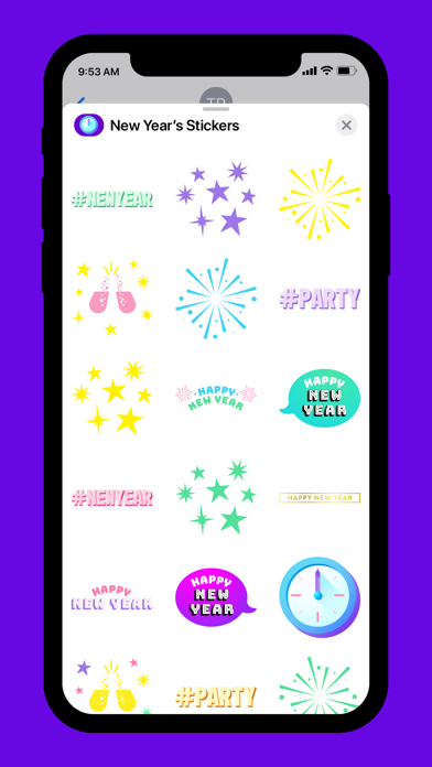 New Year’s Stickers screenshot 2