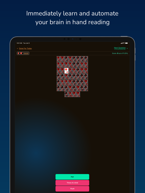 Poker Hands Quiz screenshot 3