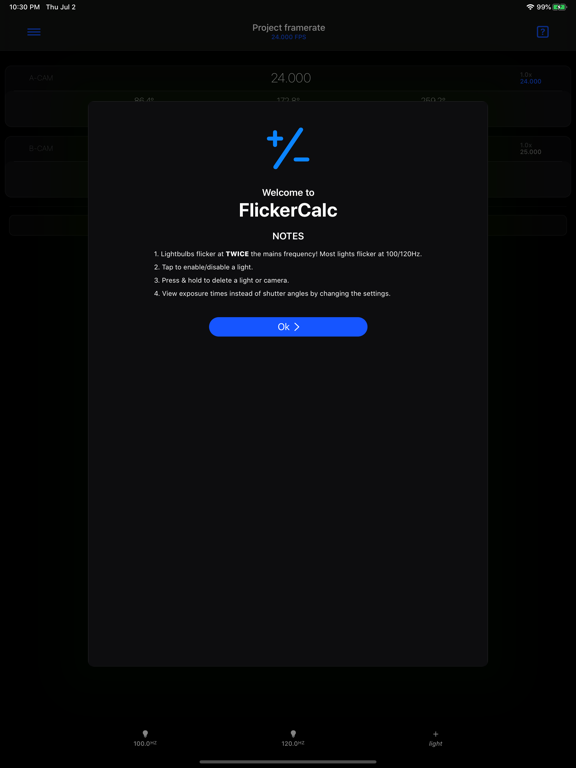 FlickerCalc screenshot 3