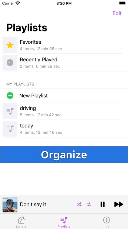 Palm Music Player