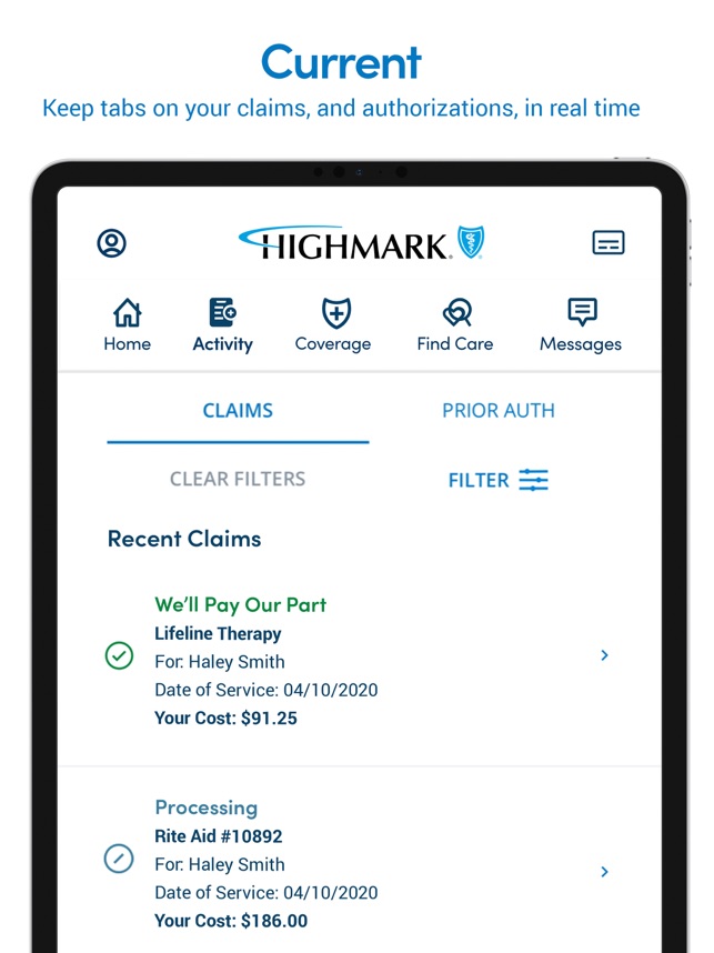 highmark telephone payments
