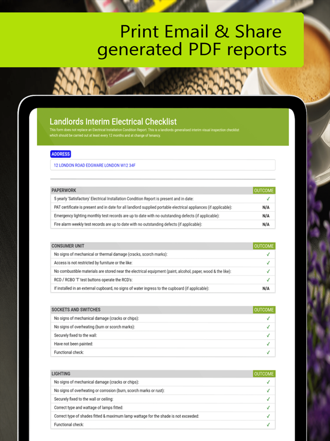 ‎Landlords Electrical Checklist Screenshot
