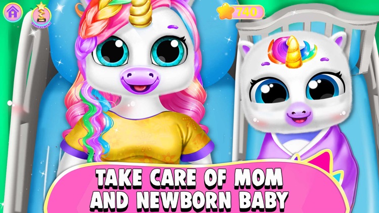 Unicorn Mommy Care Game screenshot-0