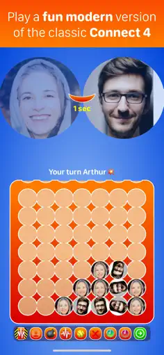 Connect 4 Faces: Match & Play - Screenshot 2