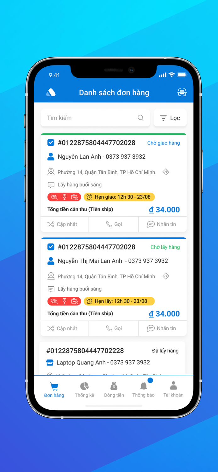 Giao Hàng Thần Tốc Tài Xế