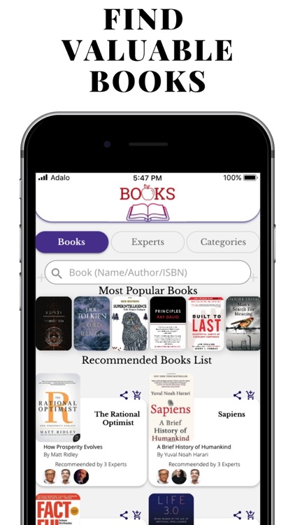 Books by Experts: Reading List