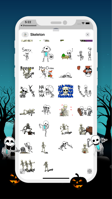 Halloween Skeleton Animated screenshot 3