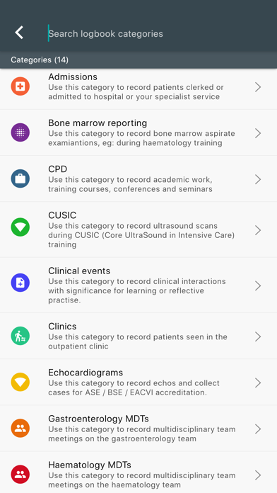 Logitbox medical logbook screenshot 3