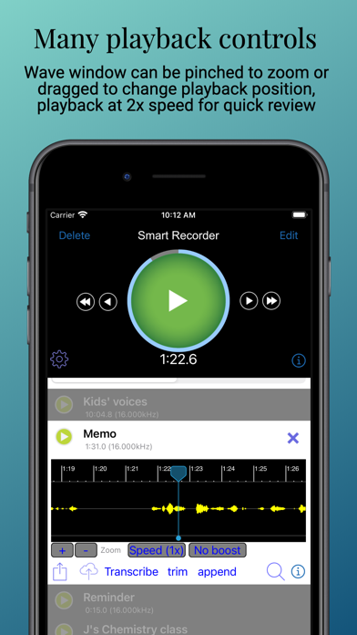 Smart Recorder 7 - the voice recorder and transcriber Screenshot 5
