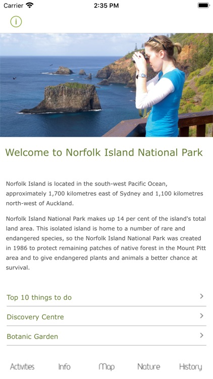 Norfolk Island NP Visitors