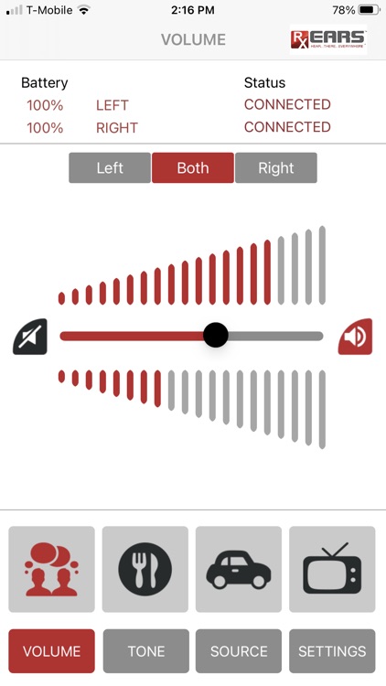 RxEars Remote Control App