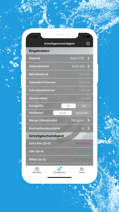 Waterjet-Calculator screenshot 4