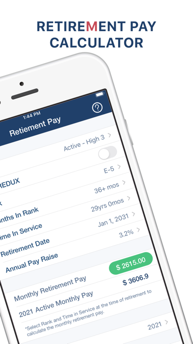 Military Retire Pay screenshot 2