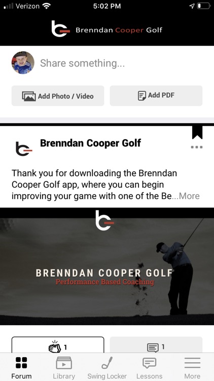 Brenndan Cooper Golf
