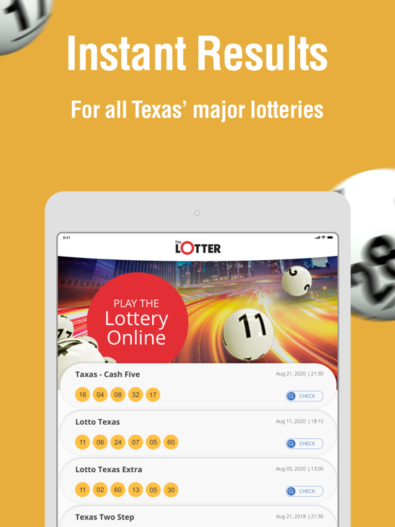 theLotter TX - Lottery on iPad screenshot 2