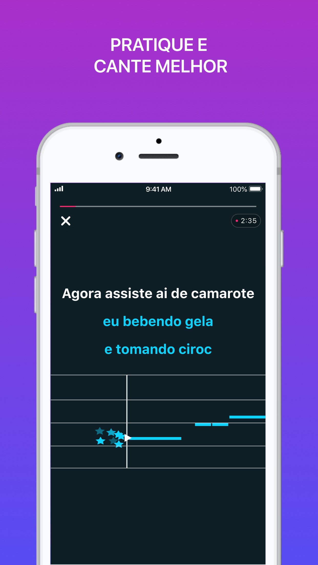Screenshot do app Smule: App de Musica Karaoke