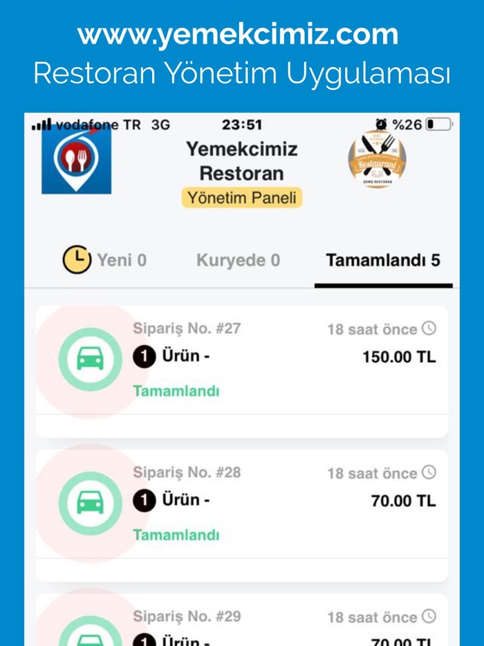 Restoran Siparis Takip