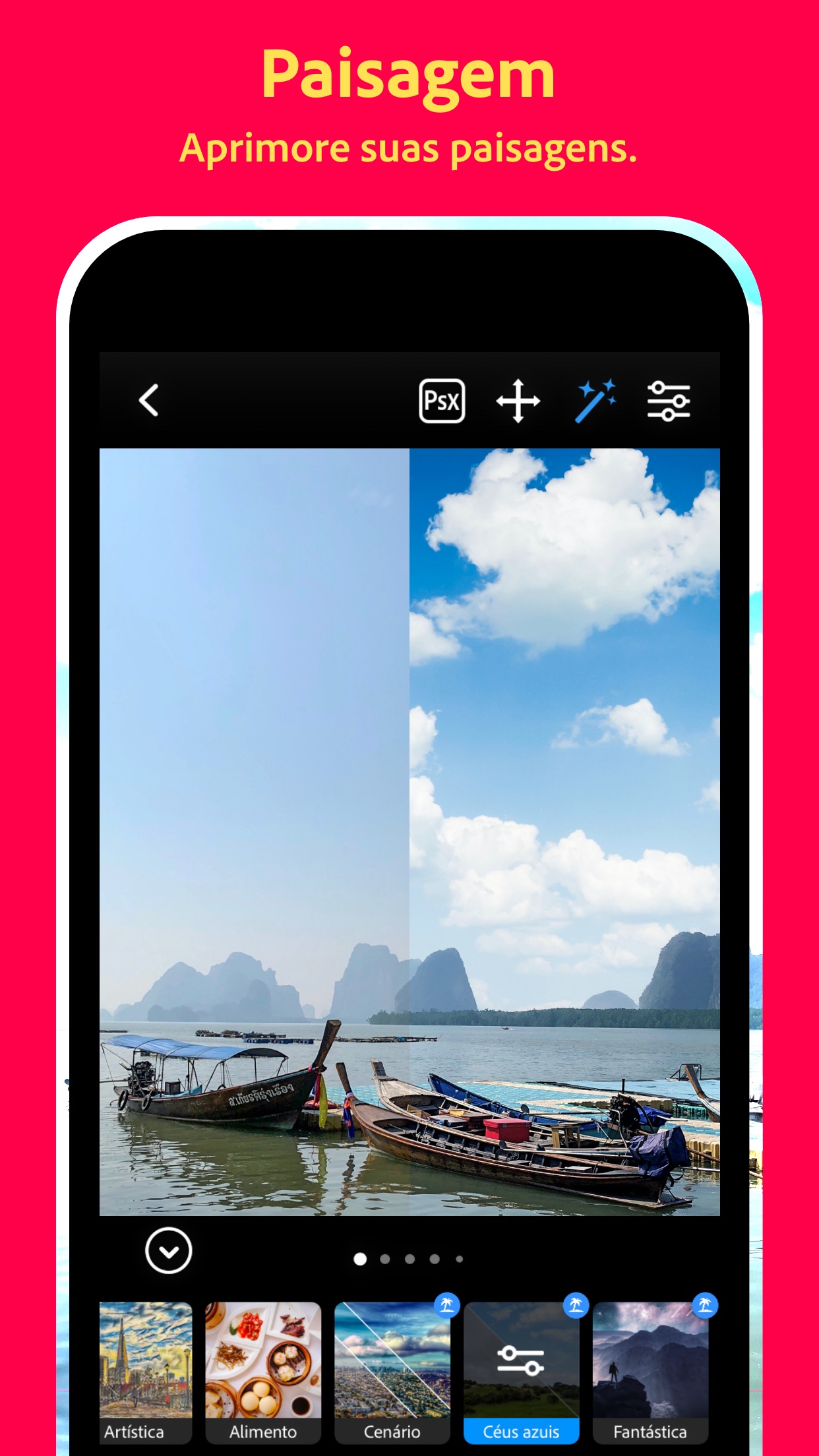 Screenshot do app Photoshop Camera: Editar Fotos