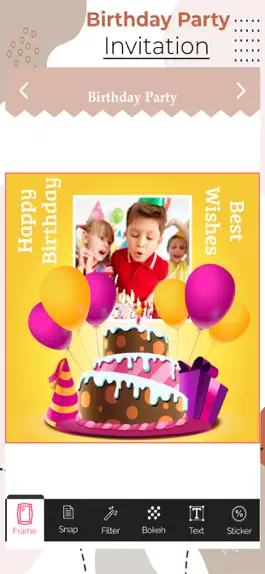 Game screenshot Birthday Party Cards & Frames apk