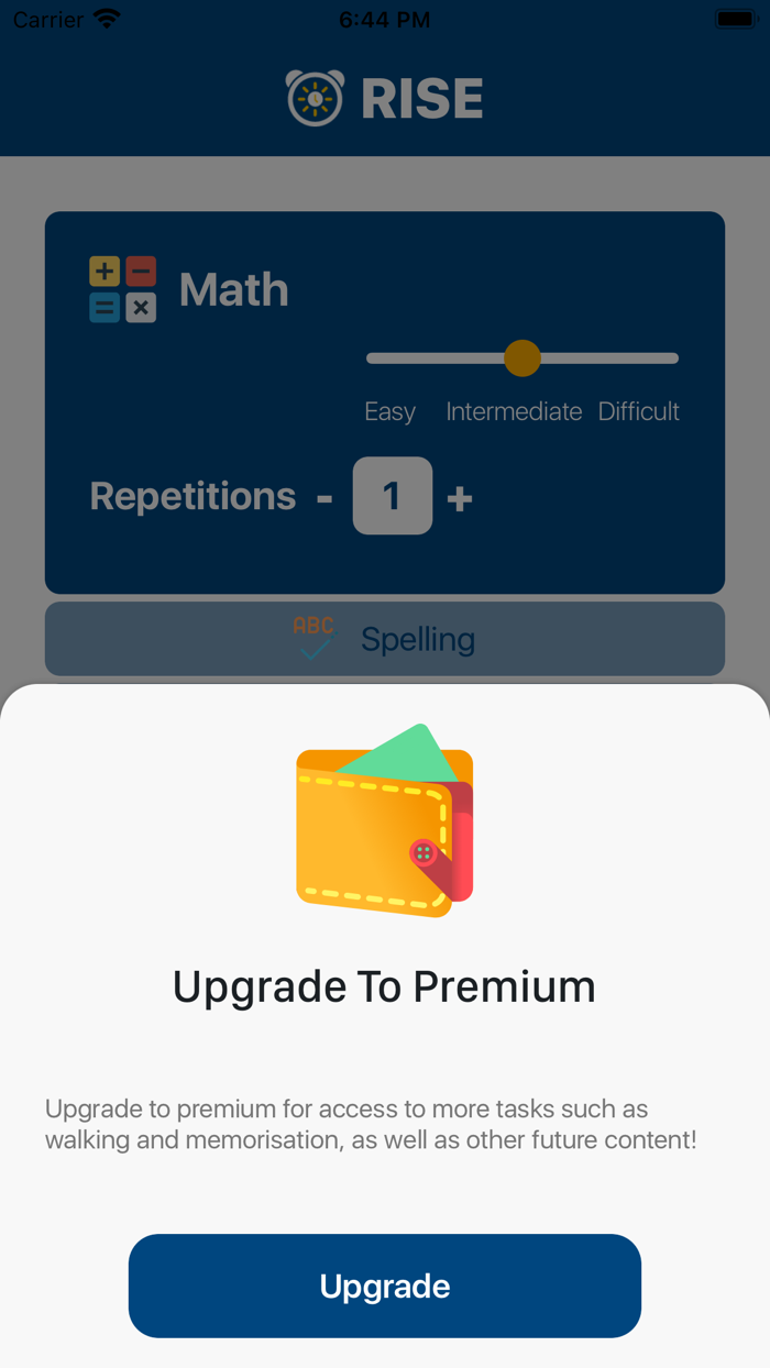 Rise Alarm Wake Up Game