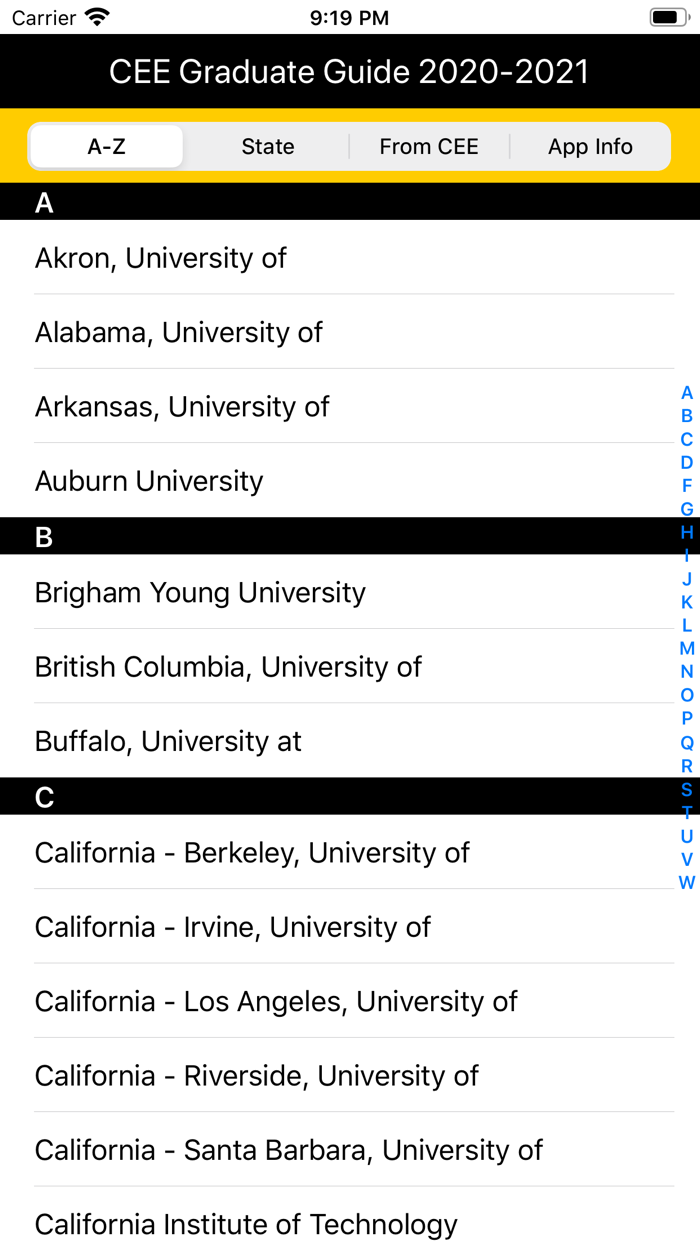 CEE Grad Guide 2020-21
