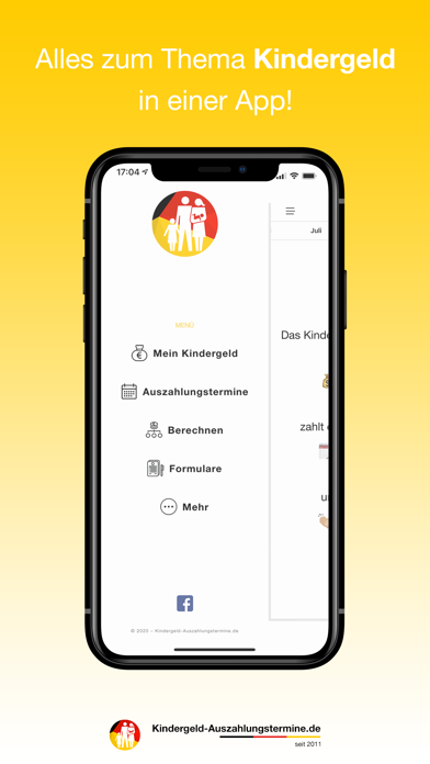 How to cancel & delete Kindergeld - Auszahlungstermine, Höhe & Rechner from iphone & ipad 1