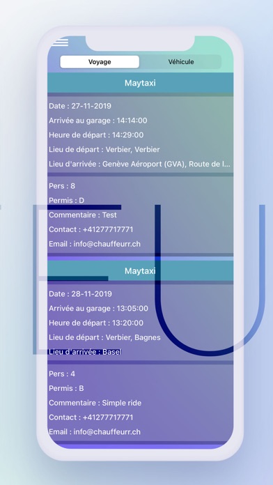 Chauffeurr - MayTaxi Verbier screenshot 4
