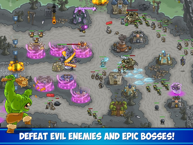 Tower Defense like Kingdom Rush, Firebase to Save Progress & Give Gems