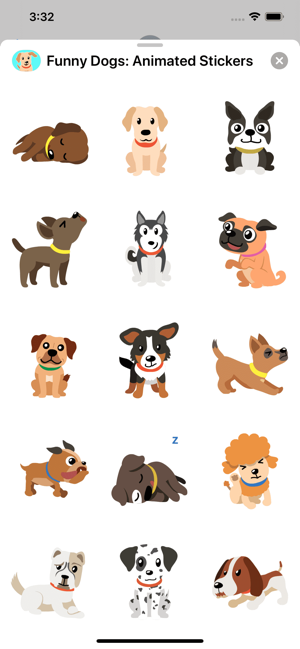 Funny Dogs: Animated Stickers(圖3)-速報App