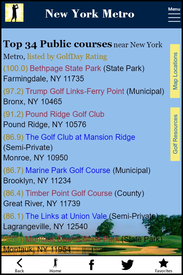 GolfDay New York Metro screenshot 3