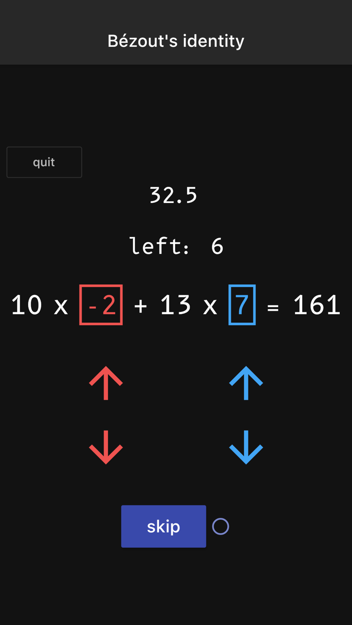 Bézouts Calculation Training