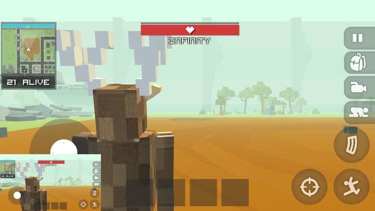 Deer Simulator Pixel Craft War screenshot-4