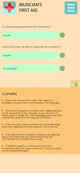 Game screenshot Musician's First Aid - Català hack