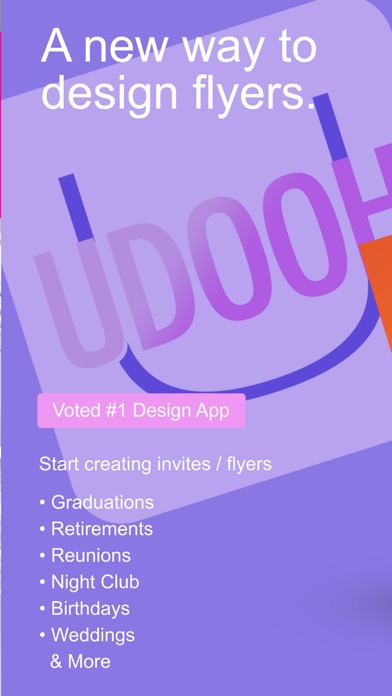 How to cancel & delete UDooh - The Flyer Maker from iphone & ipad 1