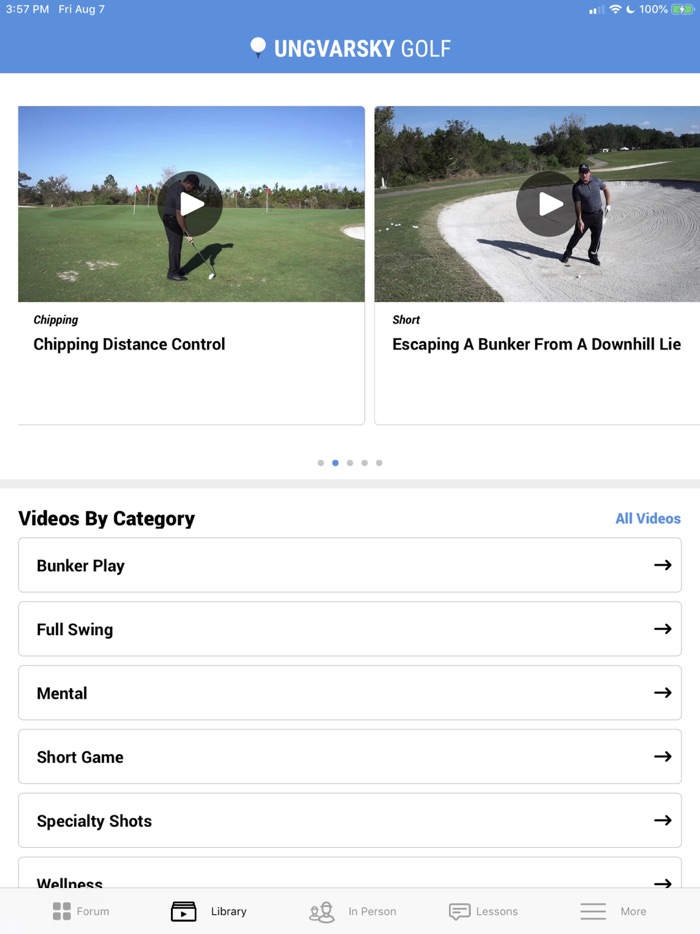 Aaron Ungvarsky Golf