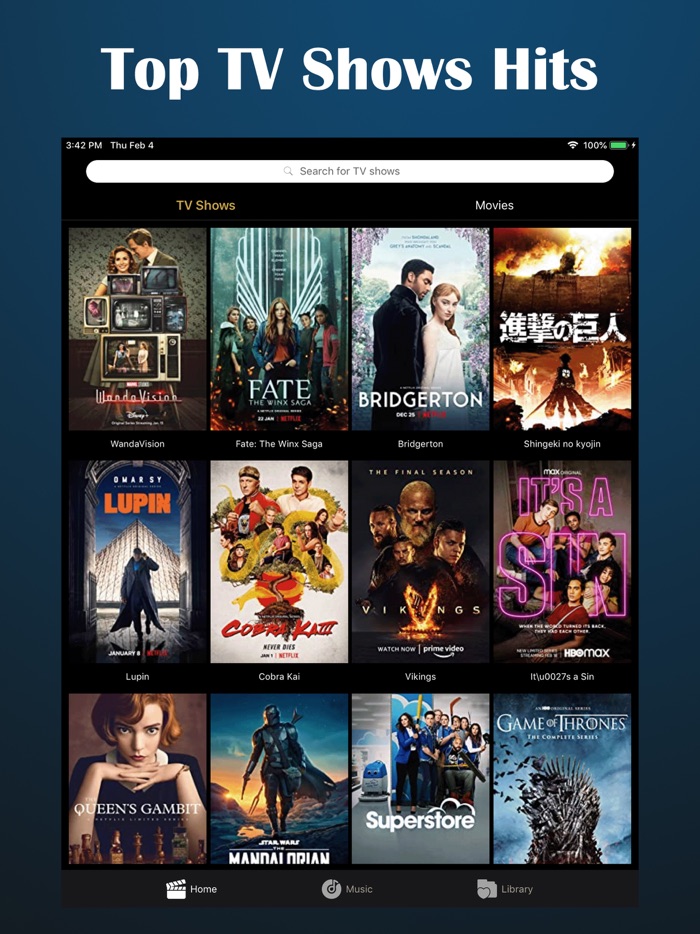 Movcy Movies, Shows, Music Free Download App for iPhone