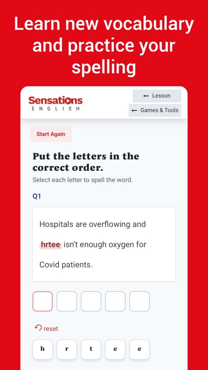 Sensations English screenshot-4