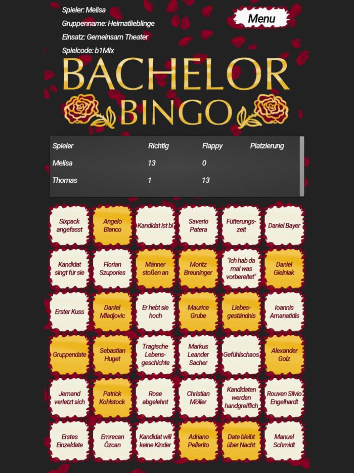 Bachelor Bingo