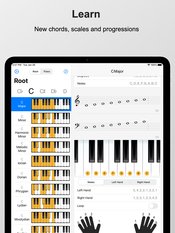 Piano Chords and Scales screenshot