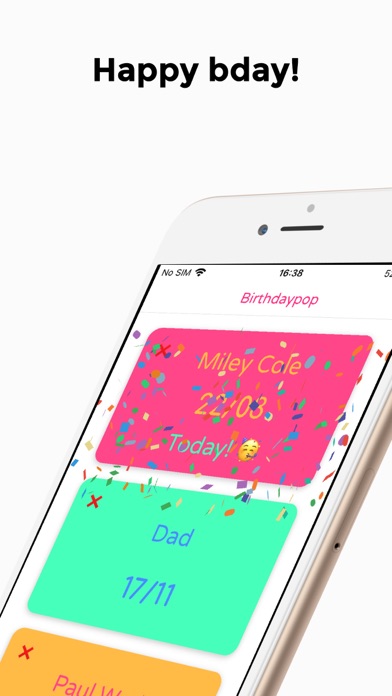 Screenshot #3 pour Birthdaypop
