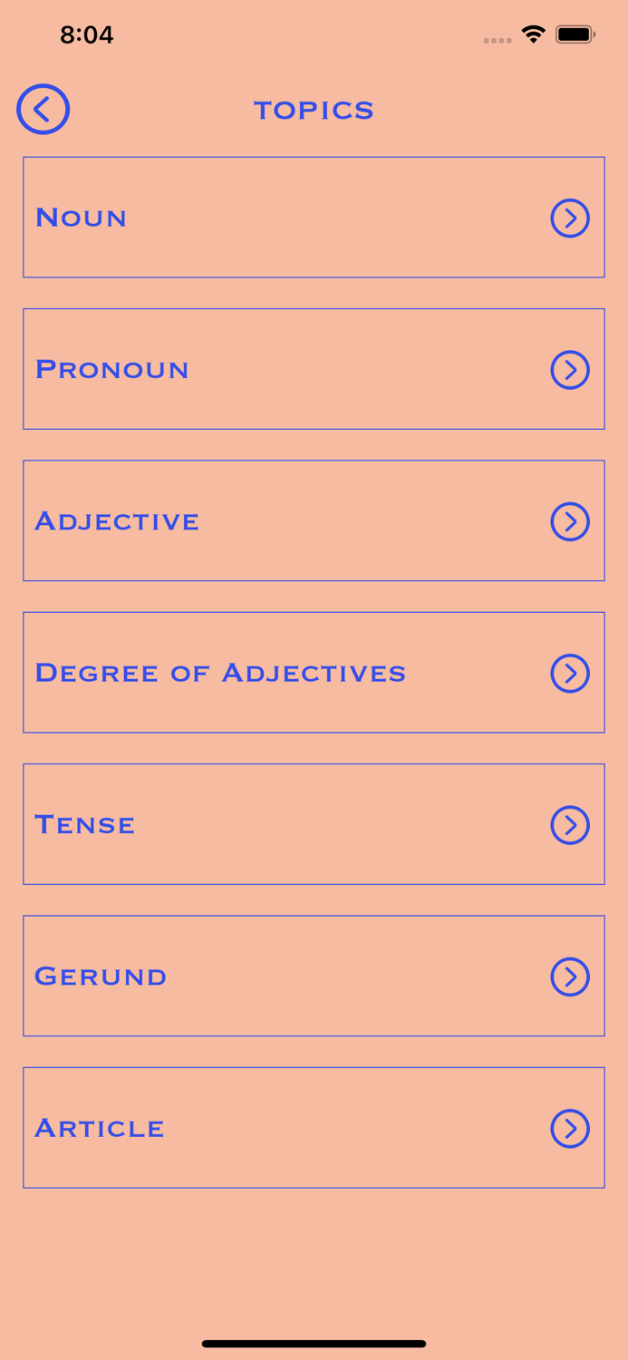 Grammar Quiz With Definition