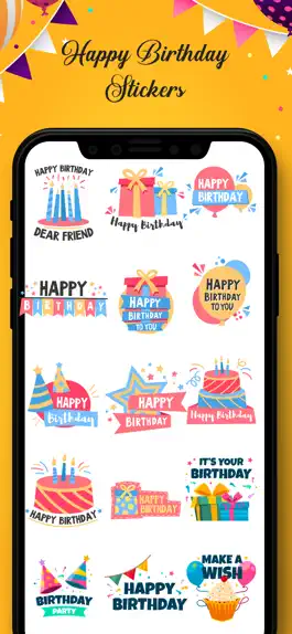 Game screenshot Birthday Stickers!! apk