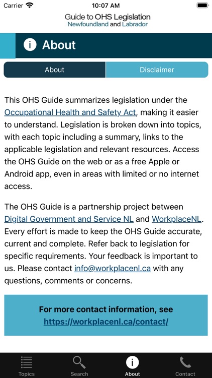 Guide to OHS Legislation NL