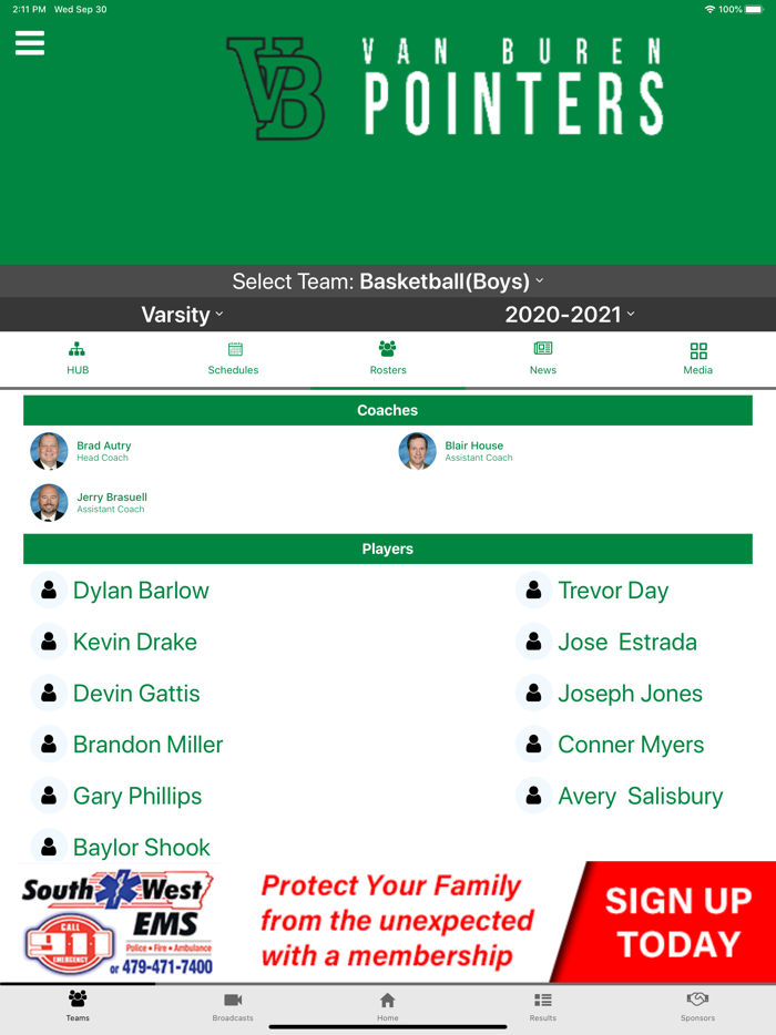 Van Buren Pointers Athletics