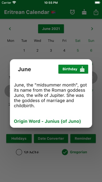 Eritrean Calendar - Tigrinya screenshot-9