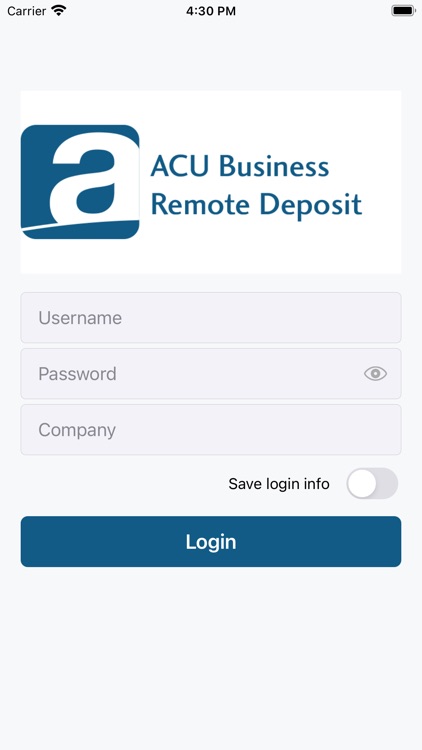 ACU Business Remote Deposit