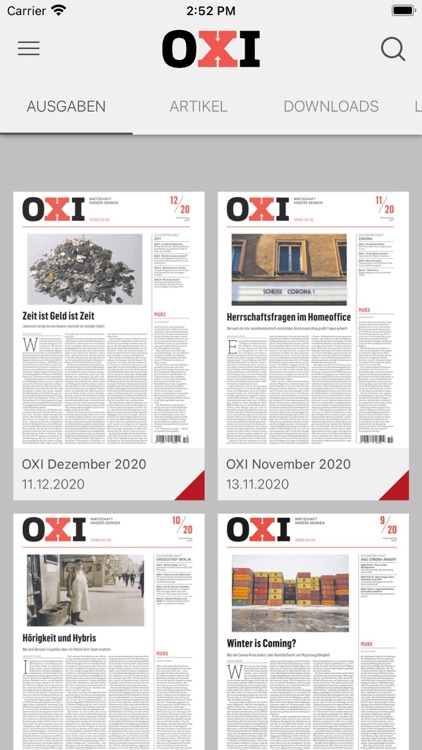 OXI - die Wirtschaftszeitung
