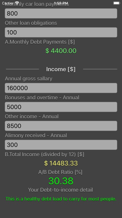 Debt 2 Income Calculator screenshot-5